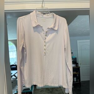 Lilly Pulitzer Women's Long Sleeve Shirt White XL
